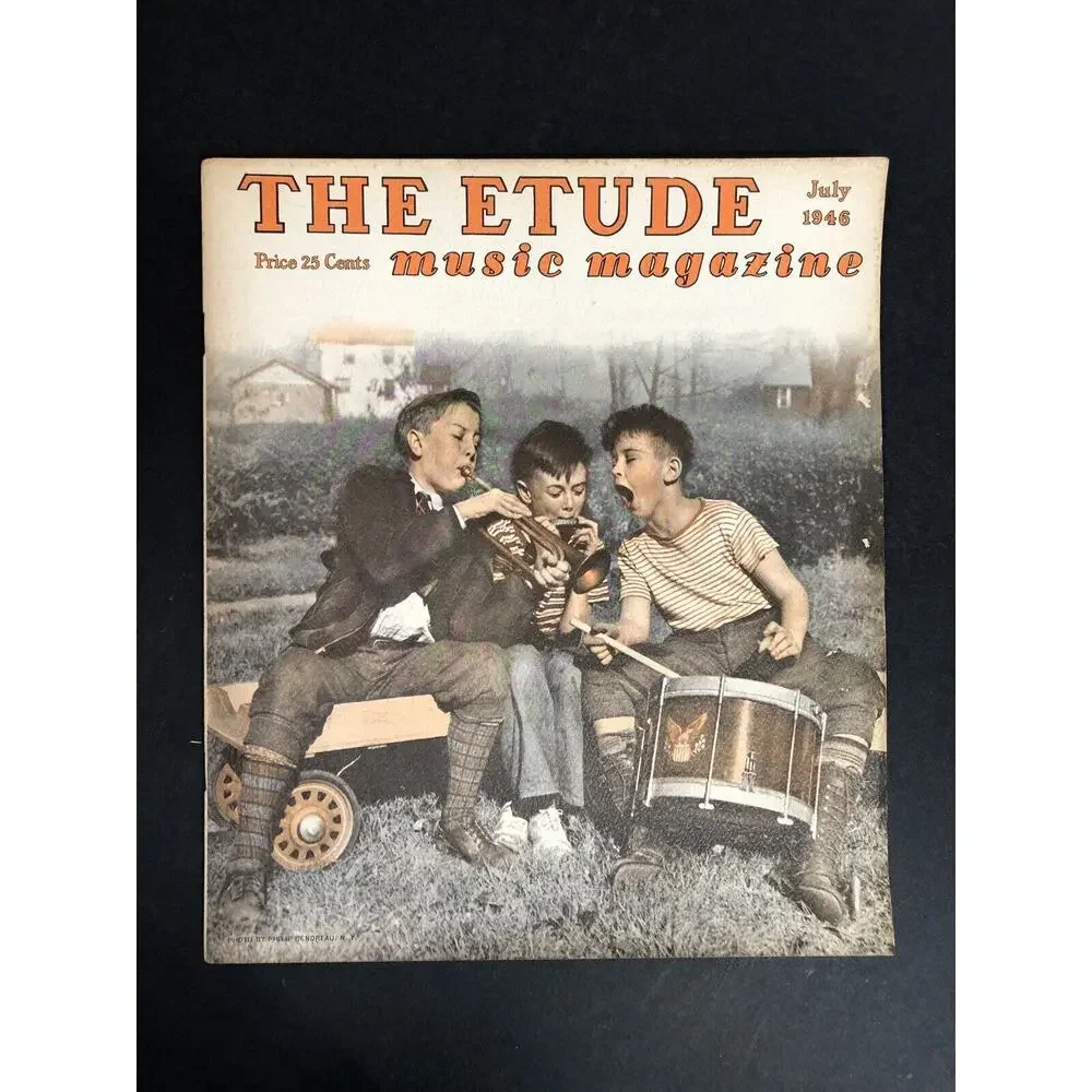 1940s The Etude Music Magazine 8 issues LOT from Vintage Retro Ads SHEET MUSIC
